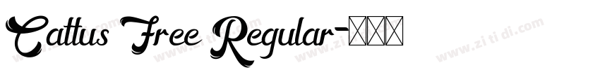 Cattus Free Regular字体转换